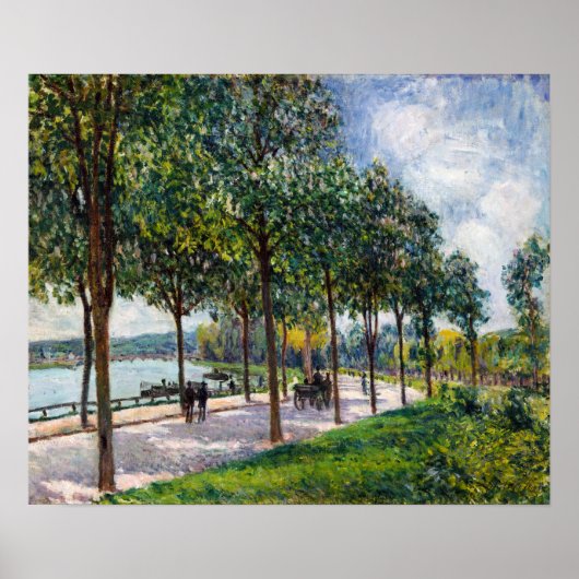 Alfred Sisley - Allee of Kastanienbäume Poster (Vorne)