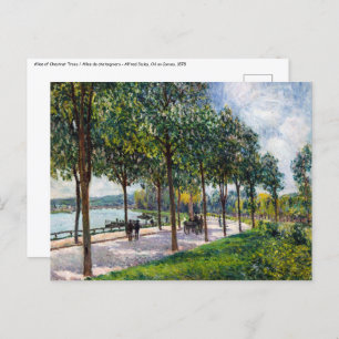 Alfred Sisley - Allee of Kastanienbäume Postkarte