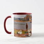 Alfred Sisley art: Am Fluss Loing Tasse (Links)