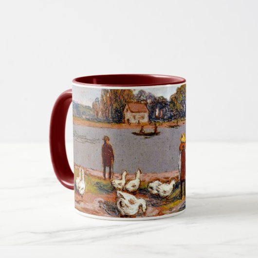 Alfred Sisley art: Am Fluss Loing Tasse (Vorderseite Links)