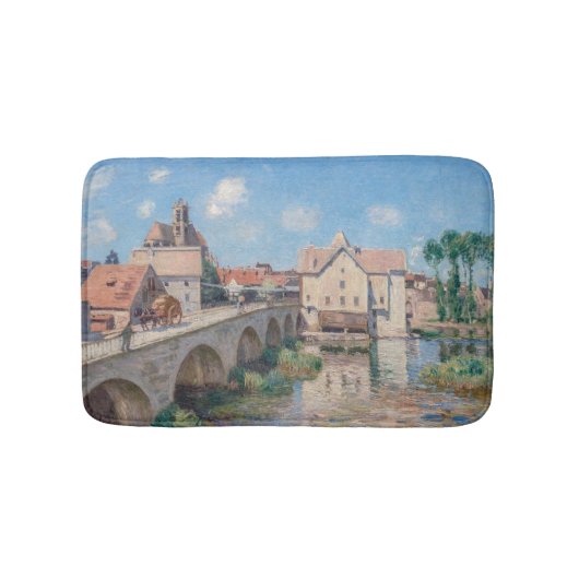 Alfred Sisley artwork - Le Pont de Moret Badematte (Vorderseite)