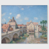 Alfred Sisley artwork - Le Pont de Moret Geschenkpapier (Flach)