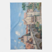 Alfred Sisley artwork - Le Pont de Moret Geschirrtuch (Vertikal)