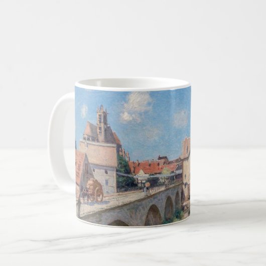 Alfred Sisley artwork - Le Pont de Moret Kaffeetasse (Vorderseite Links)