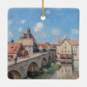 Alfred Sisley artwork - Le Pont de Moret Keramikornament (Rückseite)