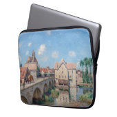 Alfred Sisley artwork - Le Pont de Moret Laptopschutzhülle (Vorderseite Links)