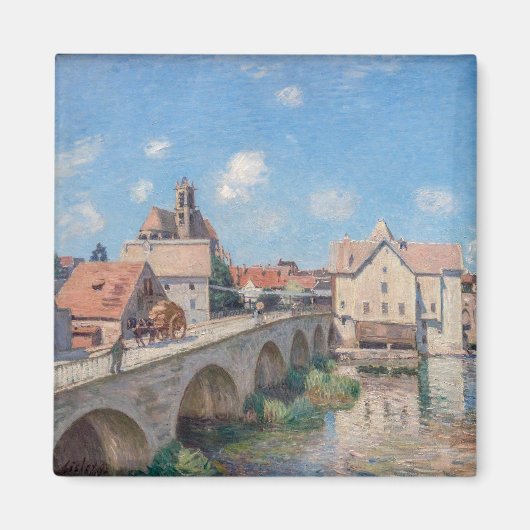 Alfred Sisley artwork - Le Pont de Moret Magnet (Vorne)
