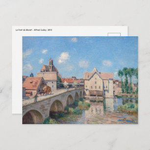 Alfred Sisley artwork - Le Pont de Moret Postkarte