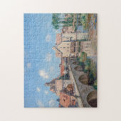 Alfred Sisley artwork - Le Pont de Moret Puzzle (Vertikal)