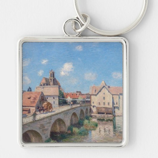 Alfred Sisley artwork - Le Pont de Moret Schlüsselanhänger (Vorne)
