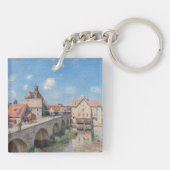 Alfred Sisley artwork - Le Pont de Moret Schlüsselanhänger (Rückseite)