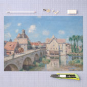 Alfred Sisley artwork - Le Pont de Moret Seidenpapier (Handwerk)