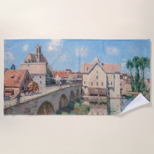 Alfred Sisley artwork - Le Pont de Moret Strandtuch (Vorderseite)