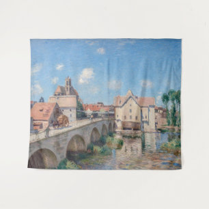 Alfred Sisley artwork - Le Pont de Moret Wandteppich