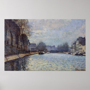 Alfred Sisley Aussicht auf den Canal St-Martin, Poster