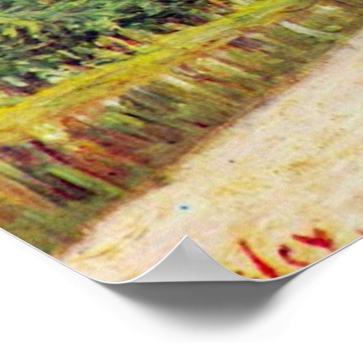 Alfred Sisley - Banken der Loing in Moret Poster (Ecke)