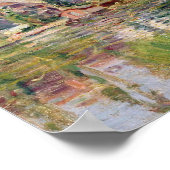 Alfred Sisley | Banken der Vermietung in Moret Poster (Ecke)