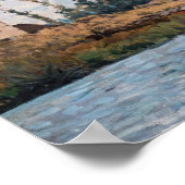 Alfred Sisley - Boote an der Schleuse Bougival Poster (Ecke)