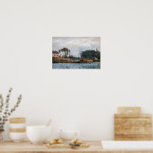 Alfred Sisley - Boote an der Schleuse Bougival Poster (Küche)