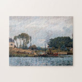 Alfred Sisley - Boote an der Schleuse Bougival Puzzle (Horizontal)