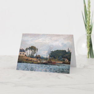 Alfred Sisley - Boote an der Schleuse von Bougival Karte
