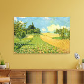 Alfred Sisley | Cornfield Leinwanddruck (Insitu (Wohnzimmer))