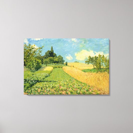 Alfred Sisley | Cornfield Leinwanddruck (Vorderseite)