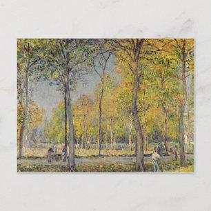 Alfred Sisley das Bois de Boulogne Postkarte