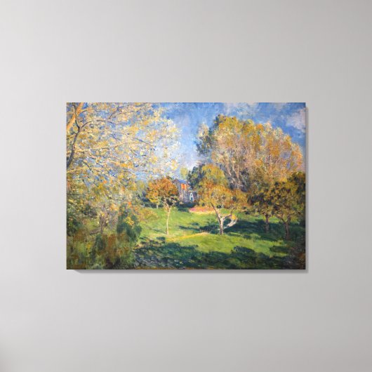 Alfred Sisley - Der Garten von Hoschede, Montgeron Leinwanddruck (Vorderseite)