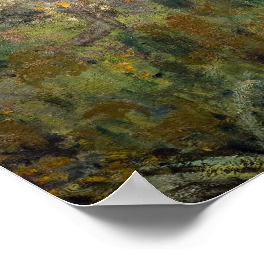 Alfred Sisley - Der Garten von Hoschede, Montgeron Poster (Ecke)