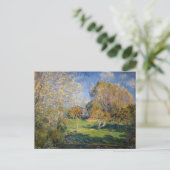 Alfred Sisley - Der Garten von Hoschede, Montgeron Postkarte (Stehend Vorderseite)