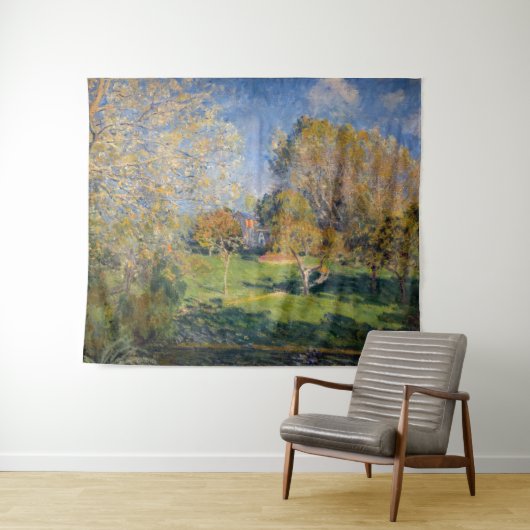 Alfred Sisley - Der Garten von Hoschede, Montgeron Wandteppich (Beispiel (Horizontal))