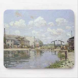 Alfred Sisley der Kanal St Martin, Paris Mousepad