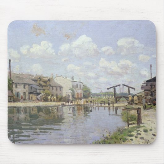 Alfred Sisley | der Kanal St Martin, Paris Mousepad (Vorne)