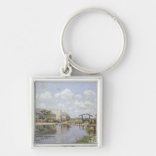 Alfred Sisley   der Kanal St Martin, Paris Schlüsselanhänger