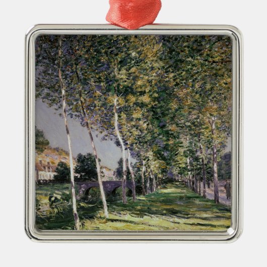 Alfred Sisley | der Weg Silbernes Ornament (Vorne)