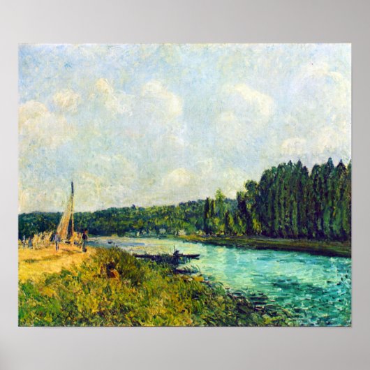 Alfred Sisley - Die Banken der Oise Poster (Vorne)