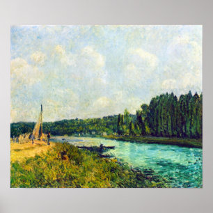 Alfred Sisley - die Banken des Oises Poster