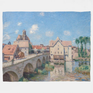 Alfred Sisley - Die Brücke von Moret Fleecedecke