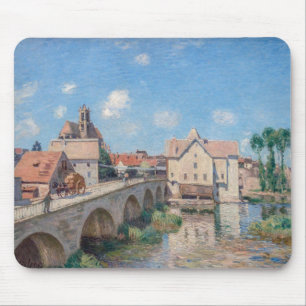 Alfred Sisley - Die Brücke von Moret Mousepad