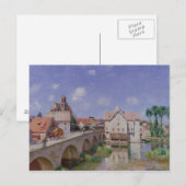 Alfred Sisley | Die Brücke von Moret Postkarte (Vorne/Hinten)