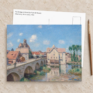 Alfred Sisley - Die Brücke von Moret Postkarte