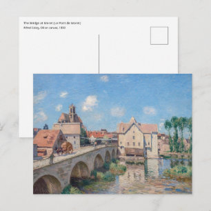 Alfred Sisley - Die Brücke von Moret Postkarte
