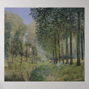 Alfred Sisley Die Erholung durch den Stream Poster