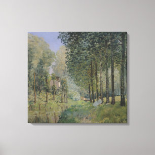 Alfred Sisley   die Erholung durch den Strom Leinwanddruck