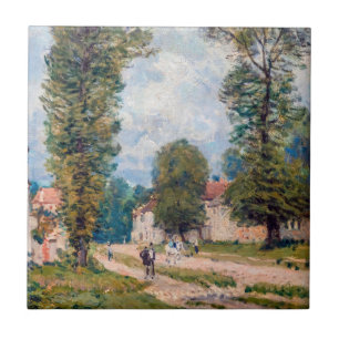 Alfred Sisley - Die Straße nach Versailles Fliese