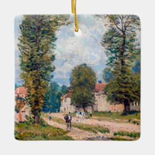 Alfred Sisley - Die Straße nach Versailles Keramikornament