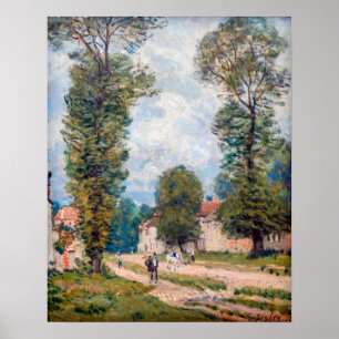 Alfred Sisley - Die Straße nach Versailles Poster