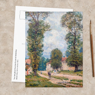 Alfred Sisley - Die Straße nach Versailles Postkarte