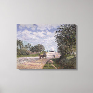 Alfred Sisley die Straße von Mantes Leinwanddruck